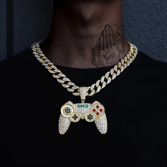 Other - *NEW* MEN GOLD LINK CHAIN GAMING REMOTE CONTROL